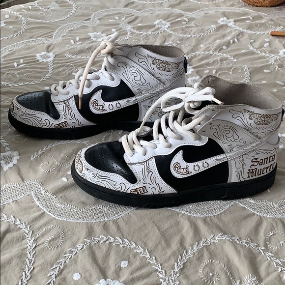Nike | Shoes | Nike Dunk High Santa Muerte | Poshmark